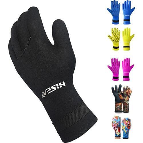 3MM Neoprene Scuba Dive Gloves Swim Gloves Snorkeling Equipment Anti Scratch Keep Warm Wetsuit Material Winter Swim Spearfishing