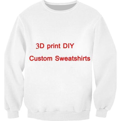 PLstar Cosmos Factory Dropshipping 3d Print DIY Sweatshirts Custom Made Sweatshirt Men/Women DIY Design Pullover Plus Size 5XL