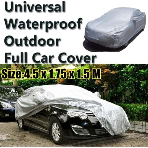 Size m2018 hot rain cover vehicle cover Waterproof Sun UV Snow Dust Rain Resistant Protection Size M Car Covers Free shipping