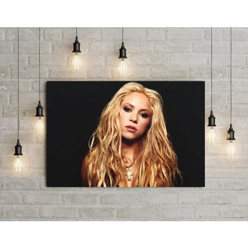 Shakira Face Silk Fabric Poster And Print Wall Art Picture Painting Home Decor