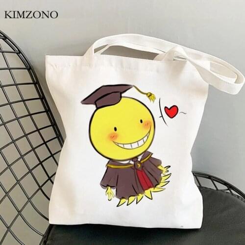 Assassination Classroom shopping bag eco shopper recycle bag cotton bolsas de tela shopper bag net sac cabas bolsas ecologicas