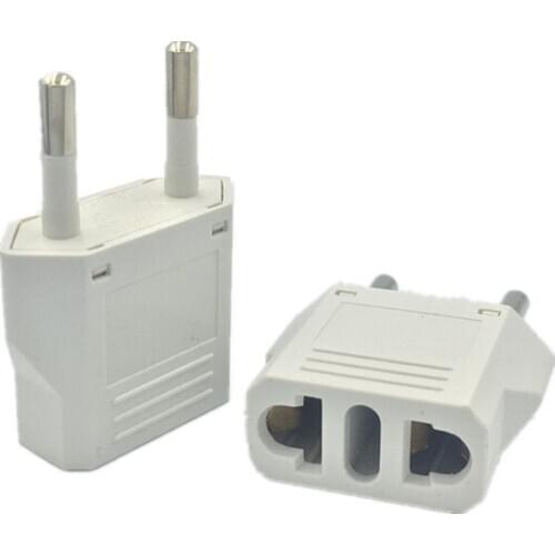 1pcs EU Euro KR Plug Adapter US to EU Plug Adapter Travel KR EU Adapter Electric EU KR Plug Converter Power Sockets AC Outlet