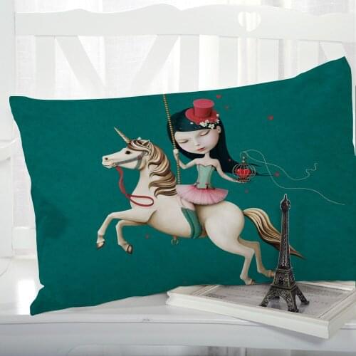 1pc Cartoon Childrens Pillow cover Pillow case Bedding Pillowcase Pillowcovers decorative 50x70 50x75 3D for kids baby riding