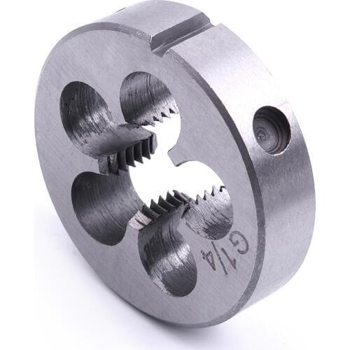1pcs G1/4" Threading Die Round HSS Pipe Standard Die Threading Tools For Water Pipe Mold Machining