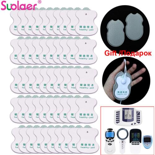 100PCS Tens Electrode Pads Conductive Gel Pad Body Acupuncture Therapy Massager Therapeutic Pulse Stimulator Electro Stickers