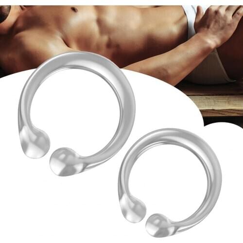 2Pcs Penis Corrector Soft Simple Male Delay Ring Sex Delay Ring for Home