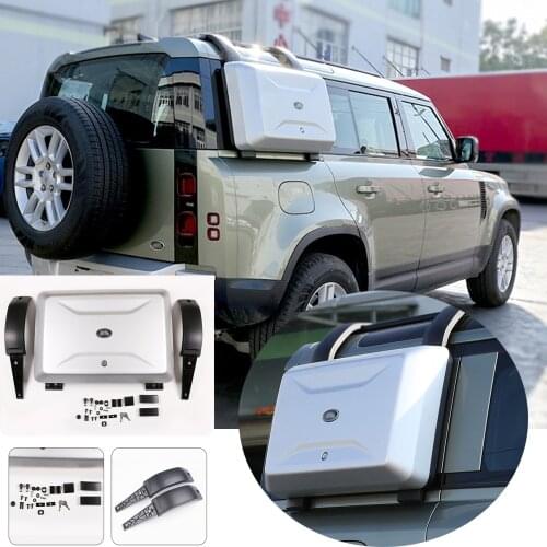 20-2021 for Land Rover Defender 110 Car Top Climbing Ladder Special Folding Ladder Modification External Storage Box Roof Rack