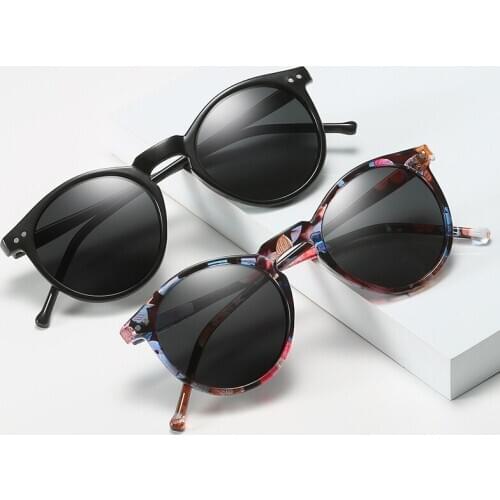 2020 Retro Style Polarized Sunglasses Men Women Brand Design Unisex Sun Glasses Round Vintage Style UV400 Protection