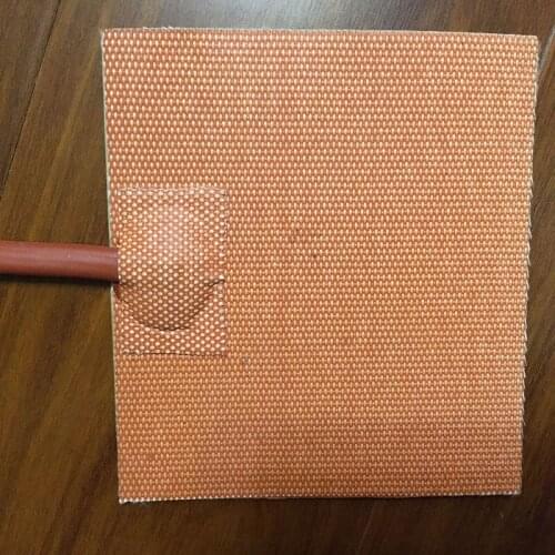 240v 400*400mm 500w Flexible Waterproof Silicon Rubber Heater Pad For Oil Tank/3D Printer Heating Mat Warming Accessories Red