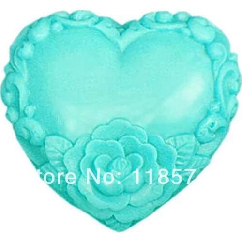 Heart DIY 3D Soap Molds Lovely Handmade Silicone Soap Mold