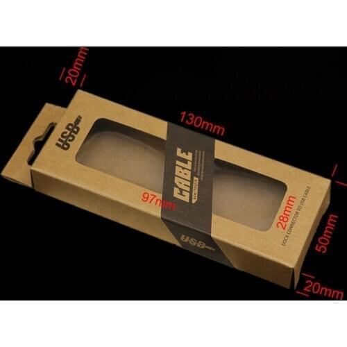 5000pcs Retail Paper Package Box for iPhone 5 6 7 plus USB Cable Charger Sync Cord Micro Cable Retail Bag Box