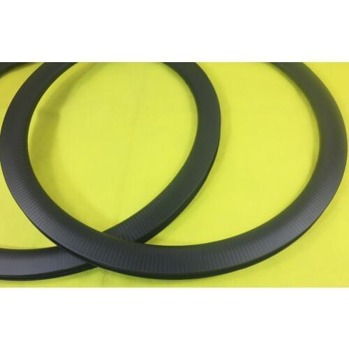 700C 45mm Clincher Tubeless 25mm Width Cyclo-cross Bicycle Carbon Rims UD 12K 3K Twill Matte Glossy Disc Brake Cyclocross Bike