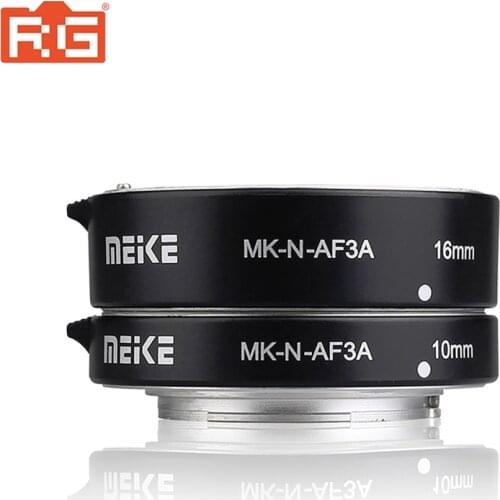 Meike MK-N-AF3A Metal Mount Automatic AF Auto Focus Macro Extension Tube Ring for Nikon 1 S1 J3 V2 J2 AW1 Lens Adapter