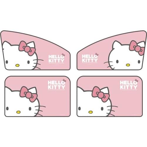 TAKARA TOMY Hello Kitty Cartoon Car Curtain Car Sun Shade Magnet Universal Car UV Sunscreen Heat Insulation Shade Curtain