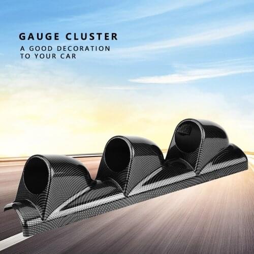 Gauge Cluster Car 60mm 2.5 Triple 3 Hole Mount Holder Dash Gauge Pillar Pod Cluster Universal for Right Hand Drive
