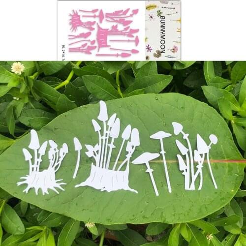 CH New Arrival Mushroom grass Metal Cutting Dies 3D DIY Scrapbooking Carbon Sharp Craft Die Photo Invitation Cards Decoration