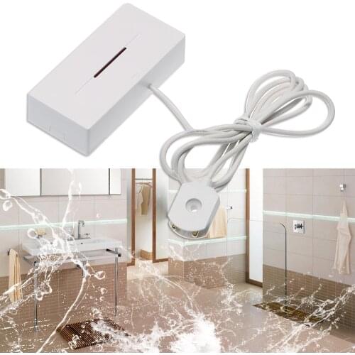 EWeLink 433MHz Wireless Water Leakage Sensor Water Leaks Intrusion Detector Alert Water Level Overflow Alarm for Home Security
