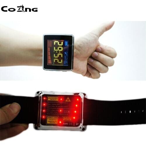 Cold laser Therapy Watch Reducing Blood Sugar Balance Blood Pressure Cholesterol Laser Apparatus