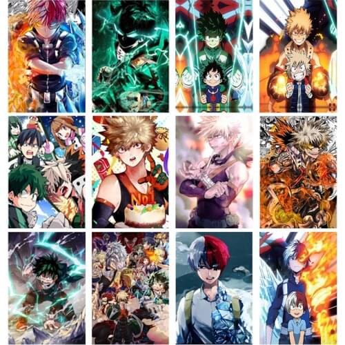 Japanese anime My Hero Academia poster and canvas painting, manga picture art print decorating family children’s room