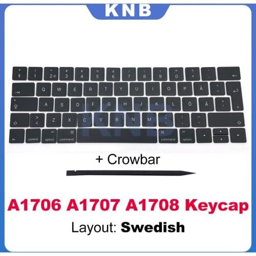 Laptop Keys Keycaps For Macbook Pro Retina 13" 15" A1706 A1707 Sweden Swedish Keyboard Key Cap Late 2016 Mid 2017