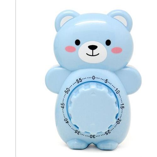 Kitchen gadget creative cartoon bear timer plastic multi-functional mechanical timer kitchen tools