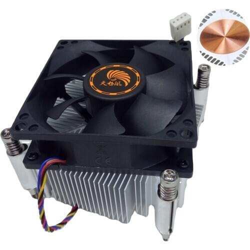 Cpu fan PWM 2011 copper core by screw installation 4pin Desktop Computer PC CPU Heatsink Cooler Fan core 4Pin for LGA2011