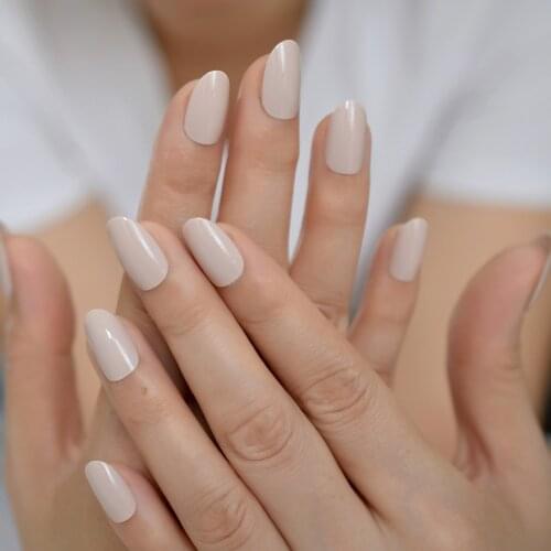 Square Short Reusable Fake Nails High Light Shiny Gel Nail Ladies Fingernails Manicure Art Fakw Nails 24Pcs EchiQnail