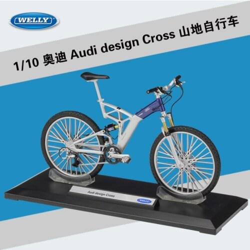 WELLY 1:10 Porsche Audi BMW bike mountain bike road bike simulation alloy bicycle model