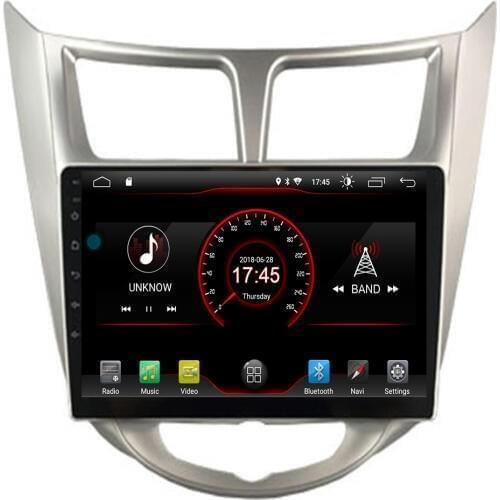 New coming ! Android 10 2.5D car dvd For Solaris Accent Verna 2011-2016 multimedia GPS Radio stereo gps navigation