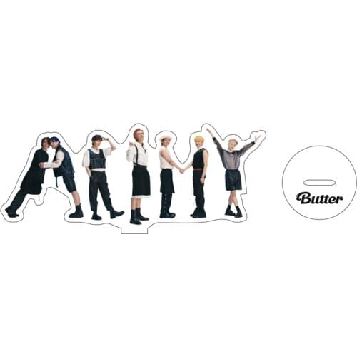 Kpop Acrylic Stand Model Butter New Album Suga Jhope Jimin Jungkook V Figure Action Desk Decoration Gift Collection