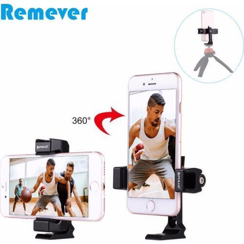 New 360 degree Rotating Metal phone holder Bracket for iphone xiaomi smartphones mini portable table tripod for phones cameras