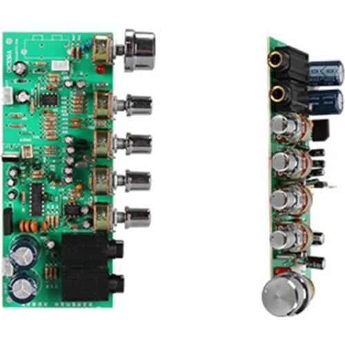 Op Amp TL074 Dual AC12~15V Reverb Amplifier Front Tone Board PT2399 Connected 5V