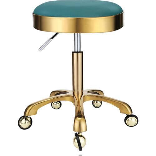 Lifting Stool Stool Explosion-proof Stool Barber Chair Work Bench Hairdressing Salon Rotating Stool Round Pulley Master Chair