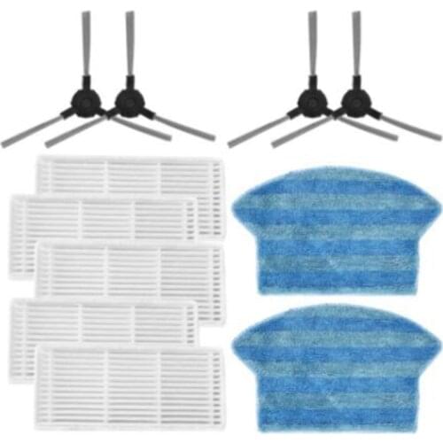 Vacuum Cleaner Side Brush Hepa Filter Mop Cloth for Midea I2 VCR03 Robot Vacuum Cleaner Parts Brush Filter Cleaning Mop