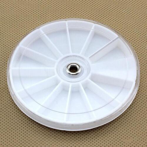 100pcs 12 Grid Jewelry Box Plastic Round Rhinestone Beads Gems Storage Box DIY Large Capacity Jewelry Box 8*1.1cm ZA5445