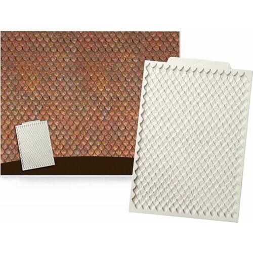 Dragon scale silicone mold decoration tool, clay/resin/gypsum jewelry decoration mold Gumpaste mold Sugarcraft