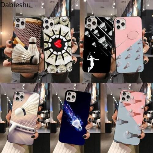 Badminton sports Phone Case for iphone 12 pro max 11 pro XS MAX 8 7 6 6S Plus X 5S SE 2020 XR case