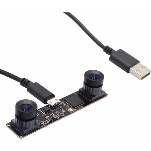 No distortion Synchronization USB Stereo Webcam 960P MJPEG 2560X960 Dual lens OV9750 Windows Linux Android Mac 3D USB Camera