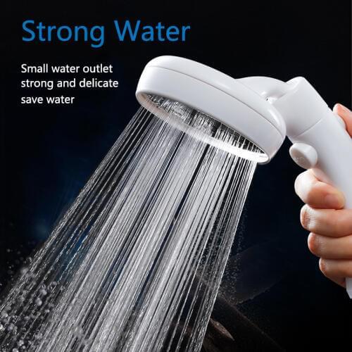 VEHHE Large Panel 360° Rotating Shower Head Stop Button High Pressure Shower Head Detachable Water Saving Shower Head