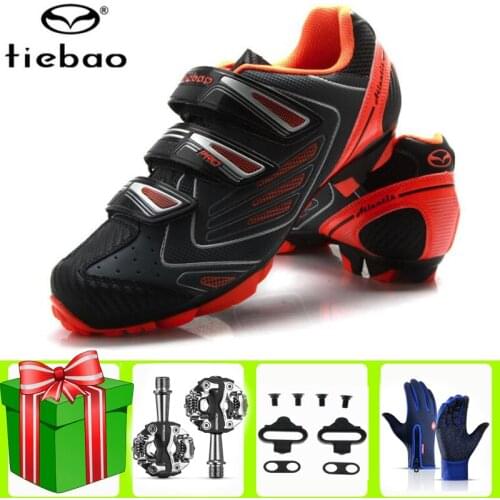 Tiebao Sapatilha Ciclismo MTB Cycling Shoes Men Sneakers Women Professional Bicycle Self-Locking Mountain Bike Bicicleta