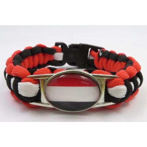 Infinity love yemen country Bracelet handmade yemen rope bangle fashion yemen bracelet yemen flag bangle