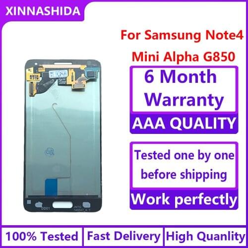 4.7" Original For Samsung Galaxy Note 4 Mini LCD Display Touch Screen Digitizer G850 G850F G850M G850K LCD Screen
