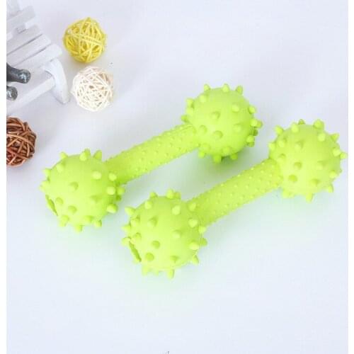 1PC TPR Spurs Dumbbell Pet Dog Toy Bite-resistant Pet Supplies