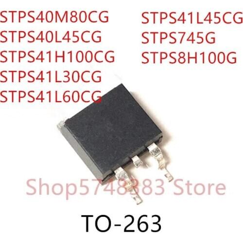 10PCS STPS40M80CG STPS40L45CG STPS41H100CG STPS41L30CG STPS41L60CG STPS41L45CG STPS745G STPS8H100G TO-263