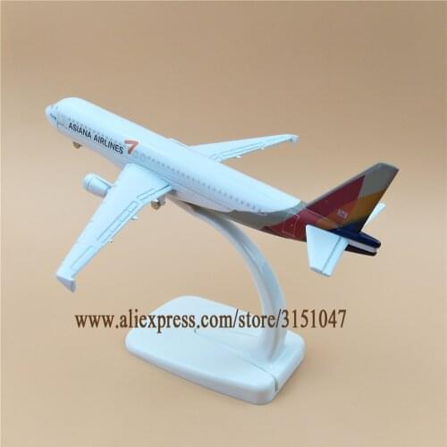 16cm Air Korean Asiana Airlines A320 Airbus 320 Airways Airlines Metal Alloy Airplane Model Plane Diecast Aircraft
