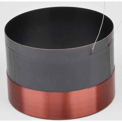 2PCS 75.5mm BASV Horn Speaker Bass Voice Coil Woofer Sound Drive Black Aluminium Repair Parts