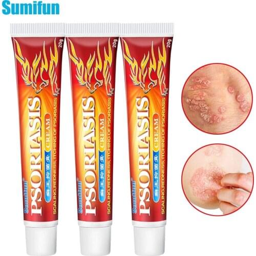 3pcs New Sumifun Psoriasis Antipruritic Cream Pruritus Eczema Dermatitis Ointment Antibacterial Anti-Itch Herbal Medical Plaster