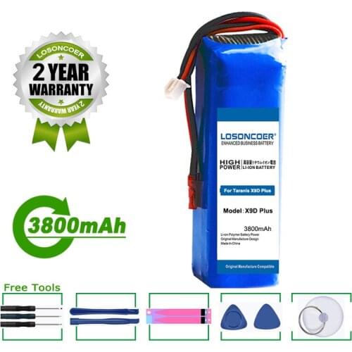 LOSONCOER Battery Battery 3800mAh For Frsky Taranis X9D Plus Transmitter Toy Accessories 2s Batteries