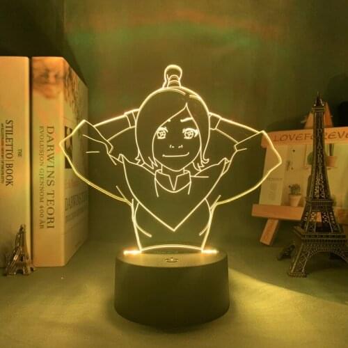 Avatar Ty Lee 3d Lamp Acrylic Led Night Light Avatar The Last Airbender for Kids Child Bedroom Decor Nightlight Gift