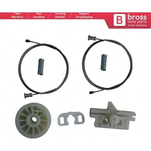 Bross Auto Parts BWR5313 Window Regulator Repair Set Front Left 51723318 for Fiat Grande Punto Evo 199 Made in Turkey